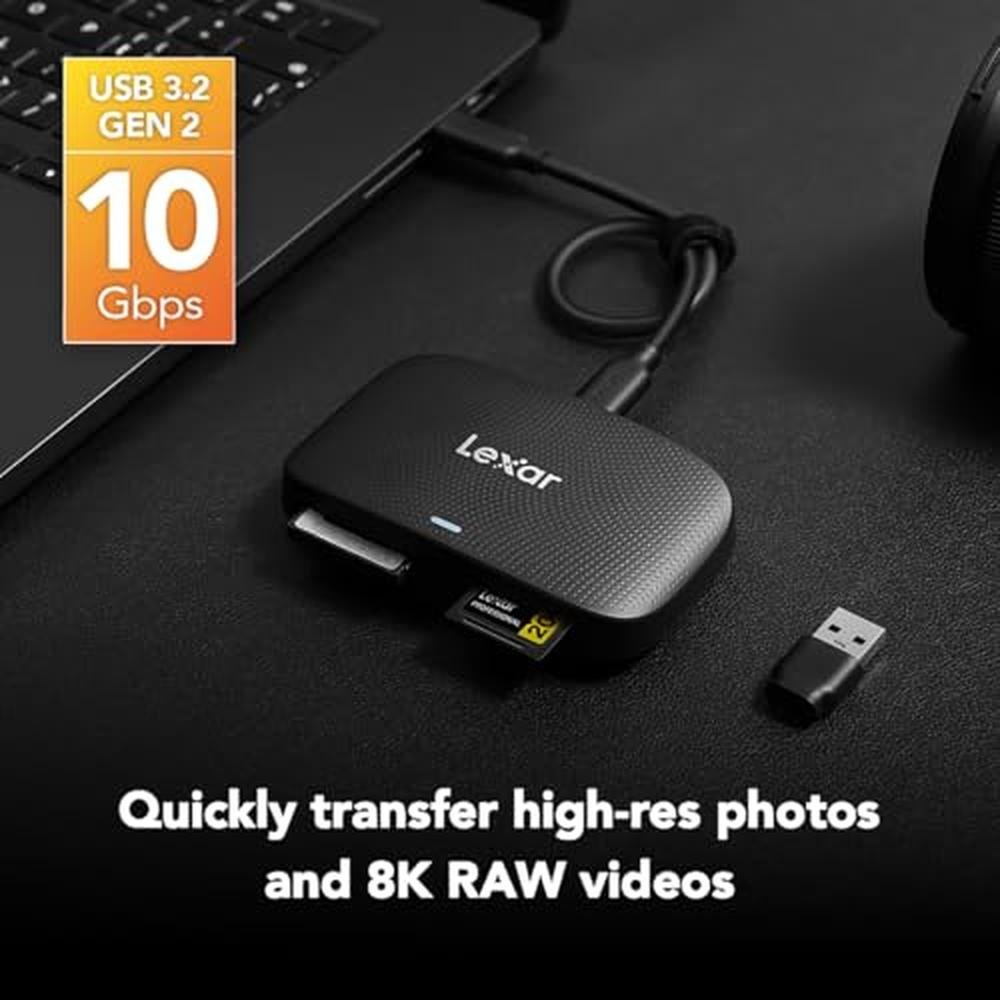 CFExpress Lexar: Lexar Professional CFExpress Type B SD USB – Close-up Detail