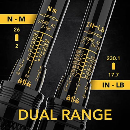 LEXIVON Bike Torque Wrench 1/4-Inch Dr. 15-Piece Kit – Side View