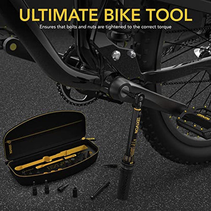 LEXIVON Bike Torque Wrench 1/4-Inch Dr. 15-Piece Kit – In Use