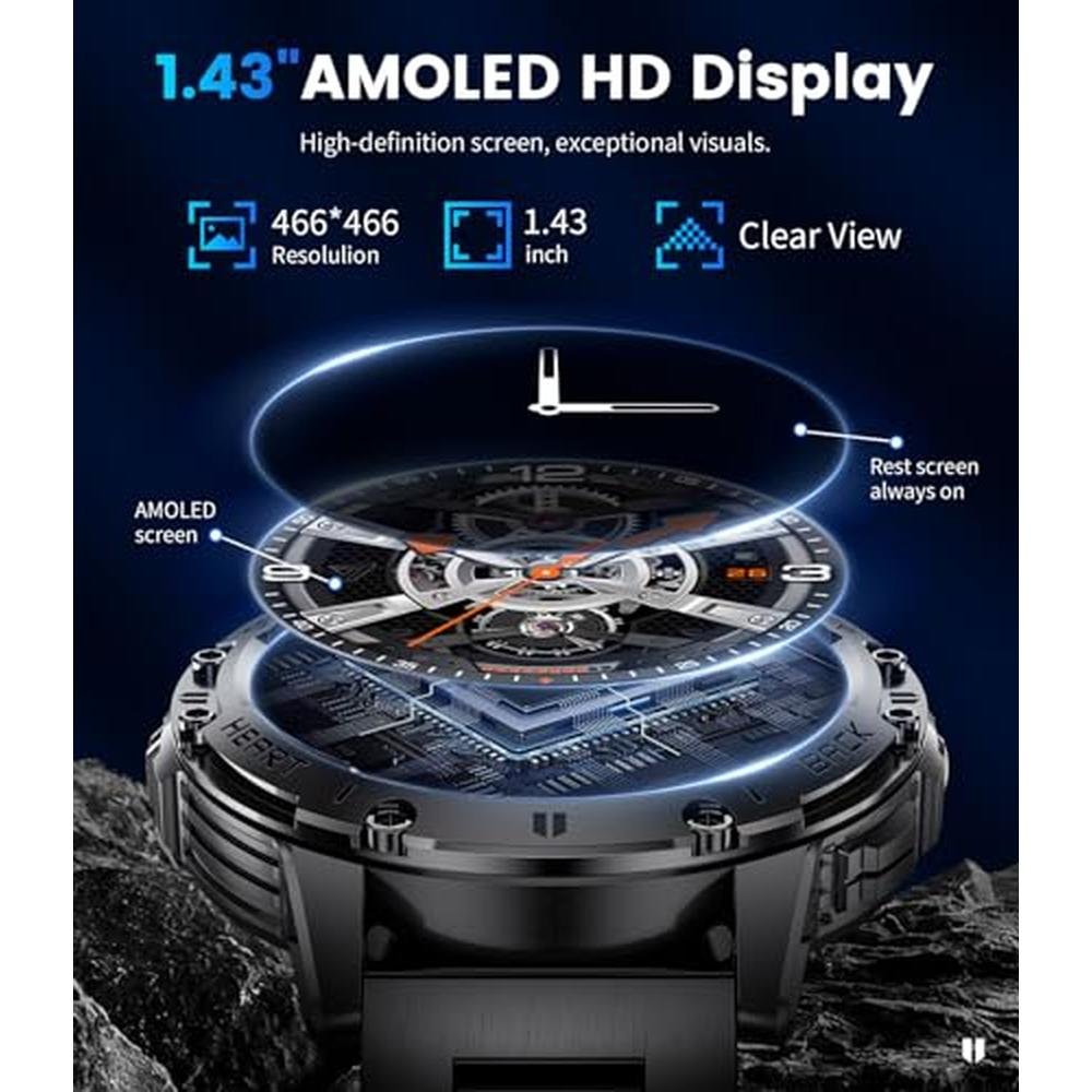 LIGE 1.43 AMOLED Smart Watch: High-End Men's Timepiece – Packaging