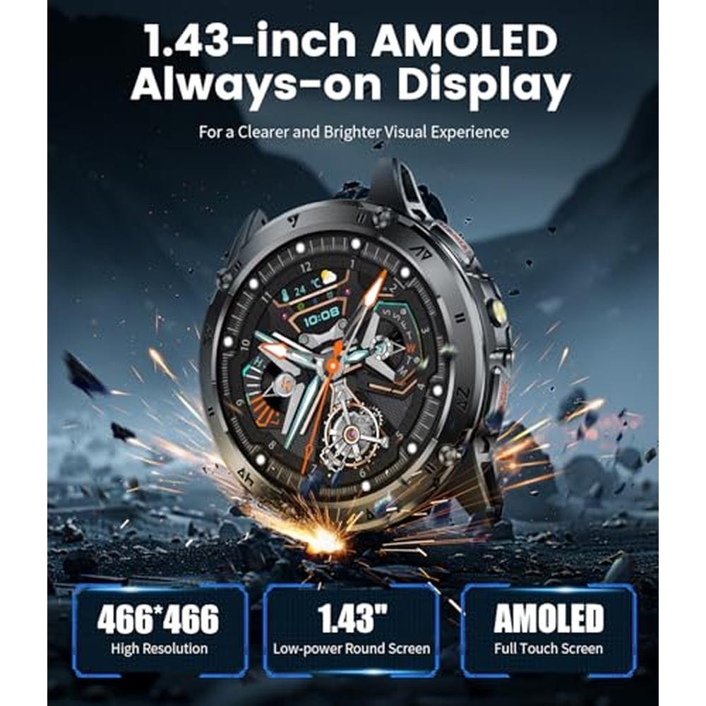 LIGE Military Smart Watch for Men – In Use