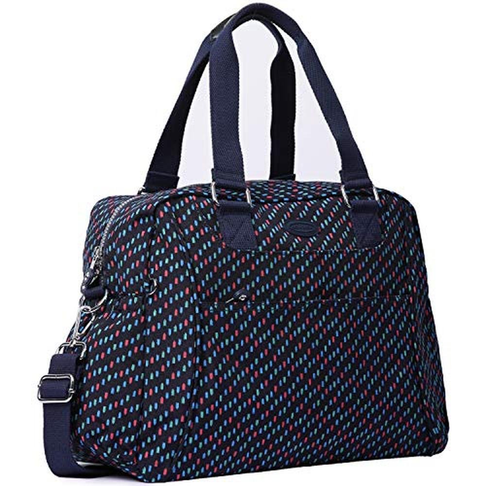 Lily Drew: Nylon Travel Tote Cross-body Bag – Front View