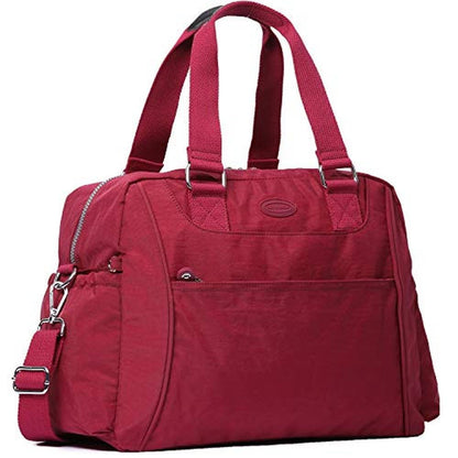Lily Drew: Nylon Travel Tote Cross-body Carry On Bag – Front View