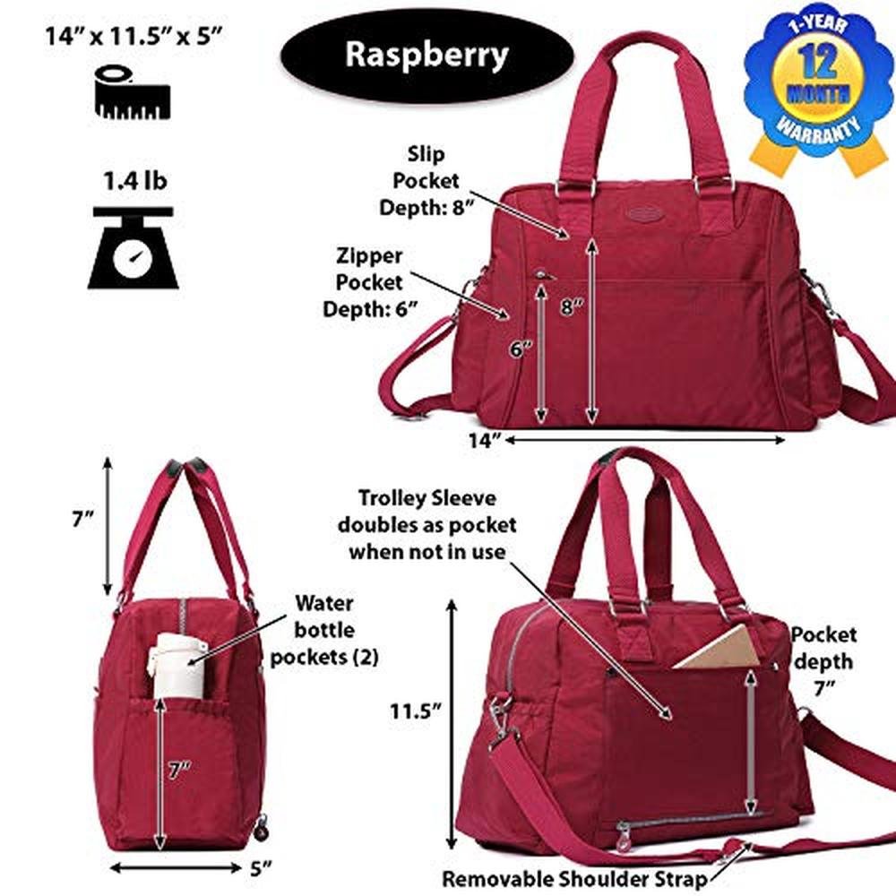Lily Drew: Nylon Travel Tote Cross-body Carry On Bag – Packaging