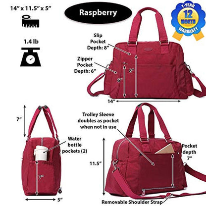 Lily Drew: Nylon Travel Tote Cross-body Carry On Bag – Packaging
