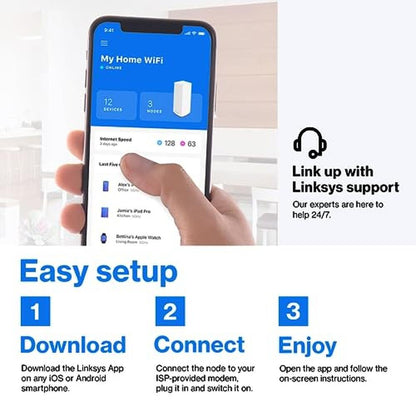 Linksys AX4200 Smart Mesh Wi-Fi 6 Router Whole Home WiFi – Packaging