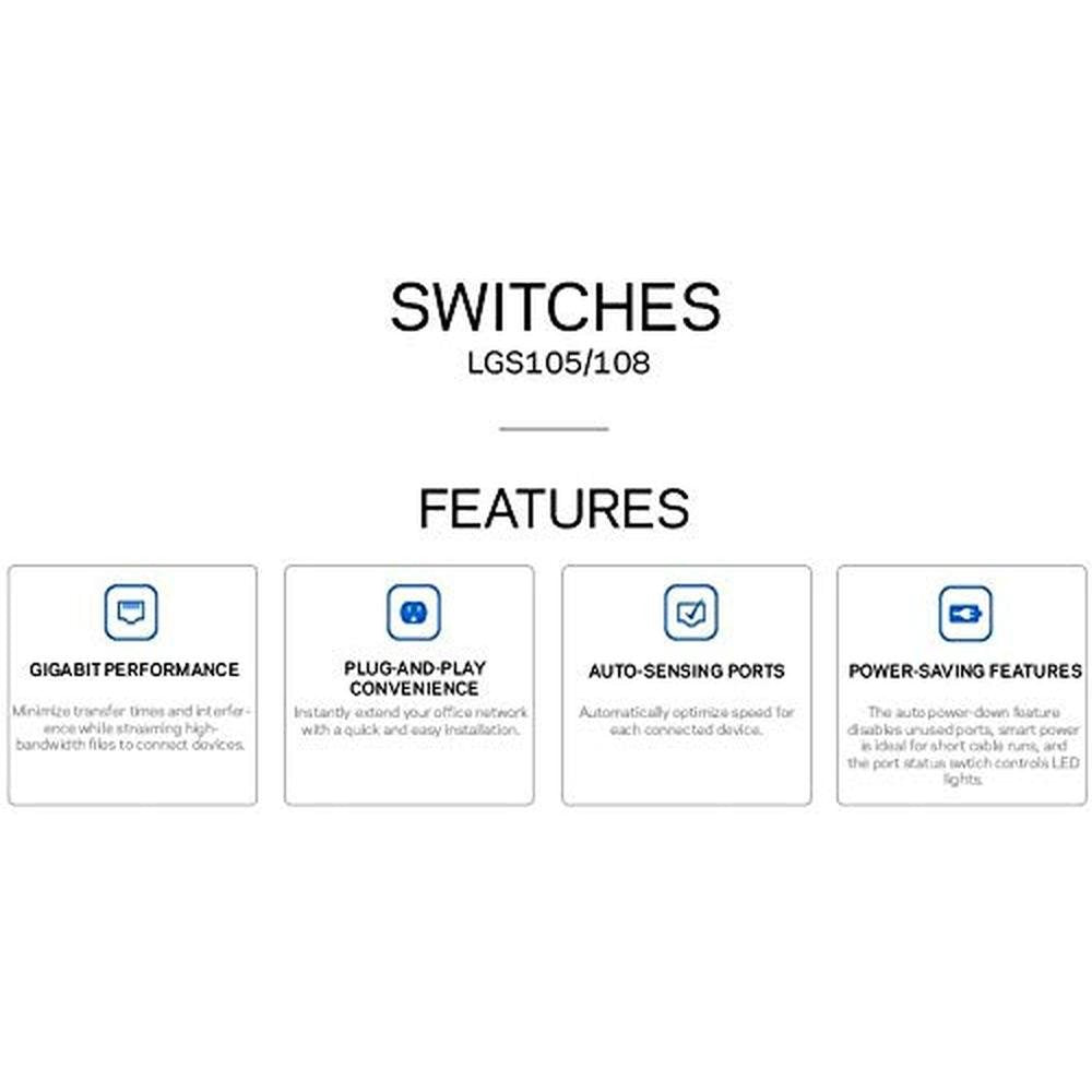 Linksys LGS105: 5-Port Business Desktop Gigabit Ethernet – Packaging