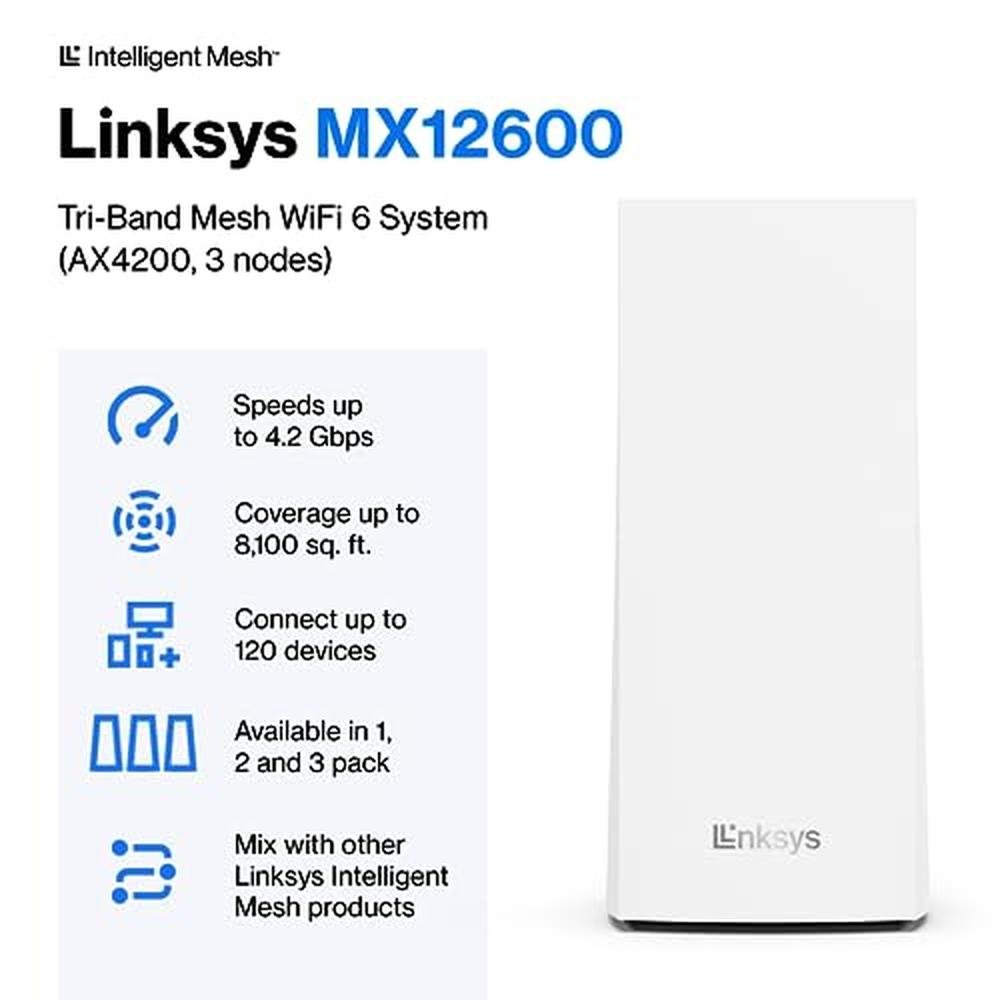 Linksys Mesh WiFi 6 Velop T – Side View