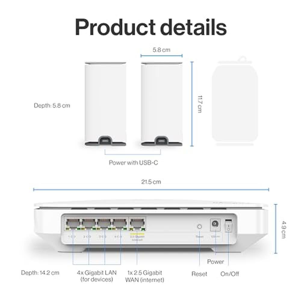 Linksys Multi-gig Micro Mesh WiFi 6 System – Close-up Detail