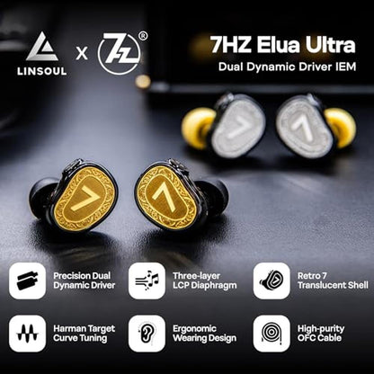 Linsoul 7Hz Elua Ultra in Ear Monitor – Side View