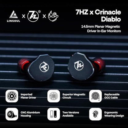 Linsoul 7Hz x Crinacle: Diablo/Divine in-Ear Monitors – Side View