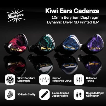 Linsoul Kiwi Ears Cadenza 10mm Beryllium Dynamic Driver IEM – Side View