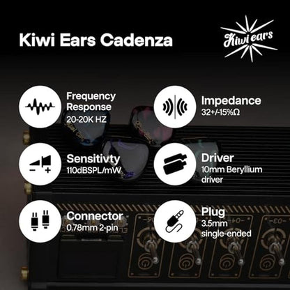 IEM Linsoul: Linsoul Kiwi Ears Cadenza 10mm Beryllium – Close-up Detail