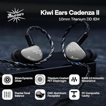 Linsoul Kiwi Ears Cadenza II 10mm Titanium Driver in Ear – Side View