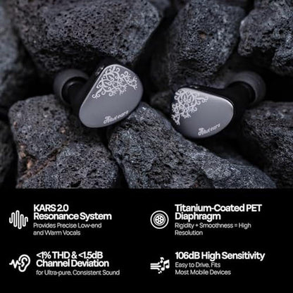 Linsoul Kiwi Ears Cadenza II 10mm Titanium Driver in Ear – Close-up Detail