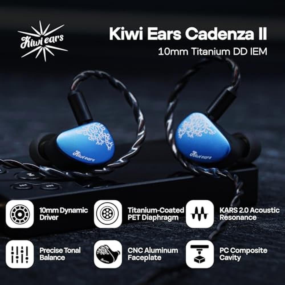 Linsoul Kiwi Ears Cadenza II 10mm Titanium Driver in Ear – Side View