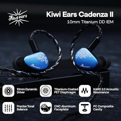 Linsoul Kiwi Ears Cadenza II 10mm Titanium Driver in Ear – Side View