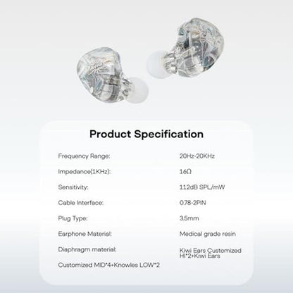 Linsoul Kiwi Ears Orchestra Lite Performance Custom 8BA – Packaging