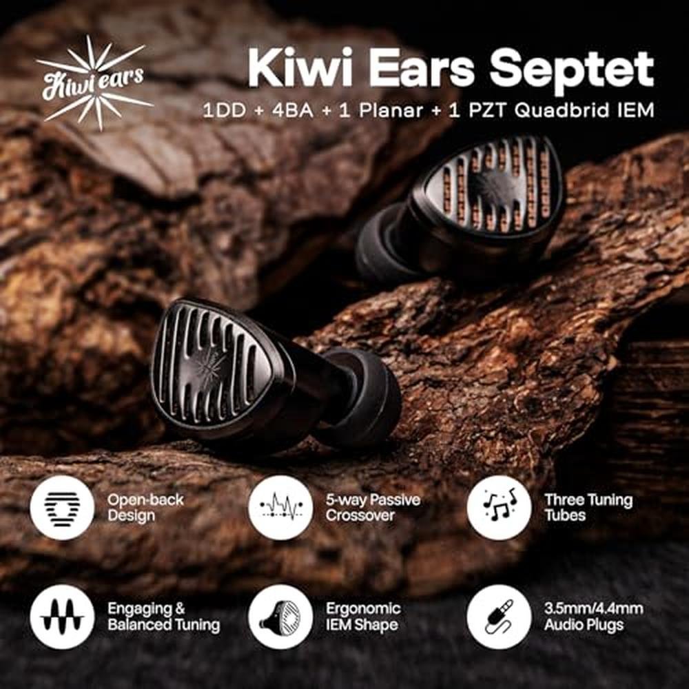 Linsoul Kiwi Ears Septet in Ear Monitor – Side View