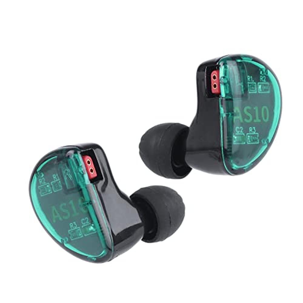 Linsoul KZ AS10 5BA HiFi Stereo in-Ear Earphone High – Front View