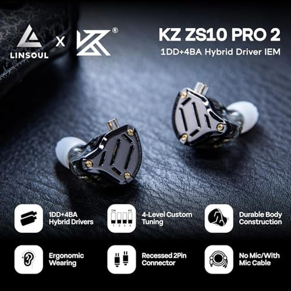 Linsoul KZ ZS10 PRO 2 in Ear Monitor IEM – Close-up Detail
