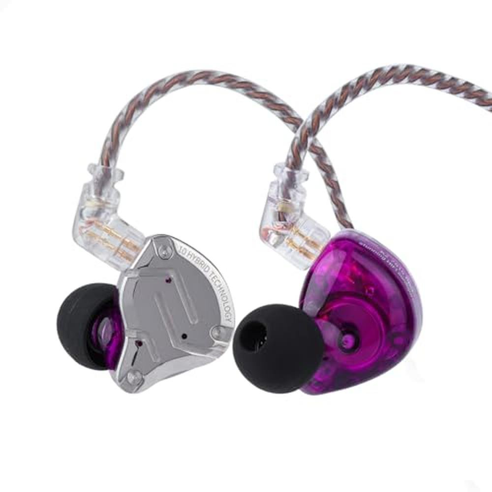 Linsoul KZ ZS10 Pro: 4BA+1DD 5 Driver in Ear Monitor – Front View