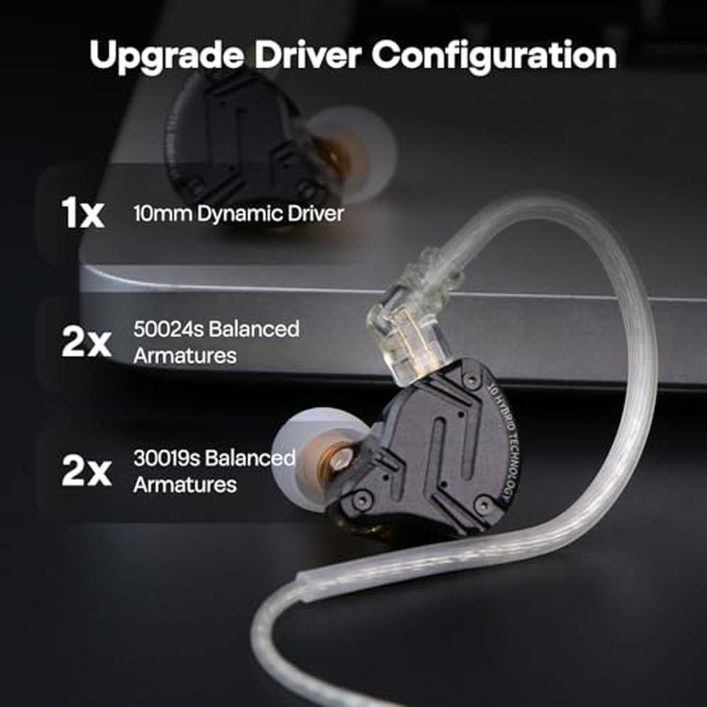 Linsoul KZ ZS10 PRO X Upgraded 1DD+4BA Hybrid Driver HiFi – In Use