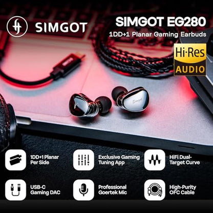 Linsoul SIMGOT EG280 in Ear Monitor – Side View