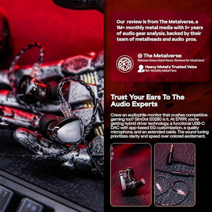 Linsoul SIMGOT EG280 in Ear Monitor – Close-up Detail