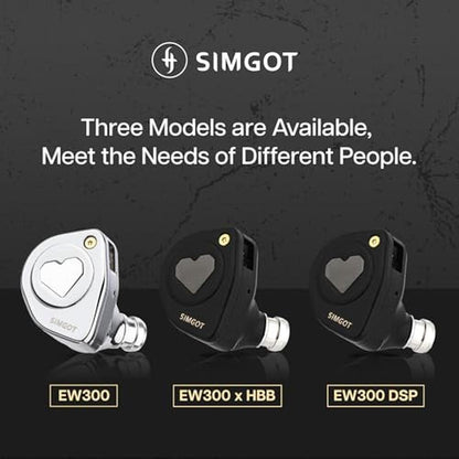 Linsoul SIMGOT EW300 1DD+1Planar+1PZT Hybrid Driver in Ear – Side View