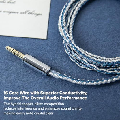 Linsoul Tripowin C-01 IEM Hybrid Copper-Silver Earphone – Close-up Detail