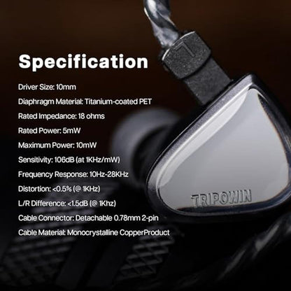 Linsoul Tripowin x 0DiBi: Vivace in Ear Monitor – Close-up Detail