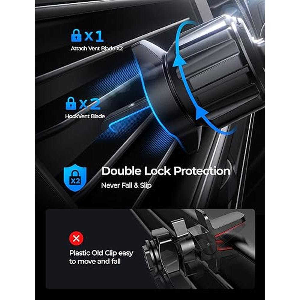 Car Mount: LISEN Magsafe Car Mount Charger 360 Rotatable – Side View