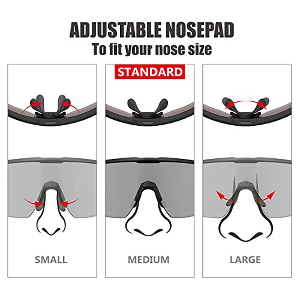Polarized Wrap-Around Shield Cycling Sunglasses – Packaging
