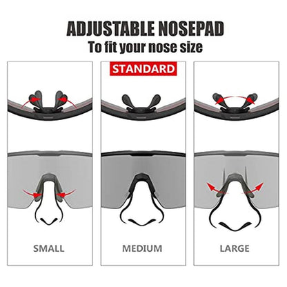 Polarized Wrap-Around Shield Cycling Sunglasses – Packaging