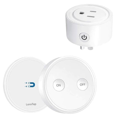 LoraTap Mini Remote Control Outlet Plug Adapter – Front View