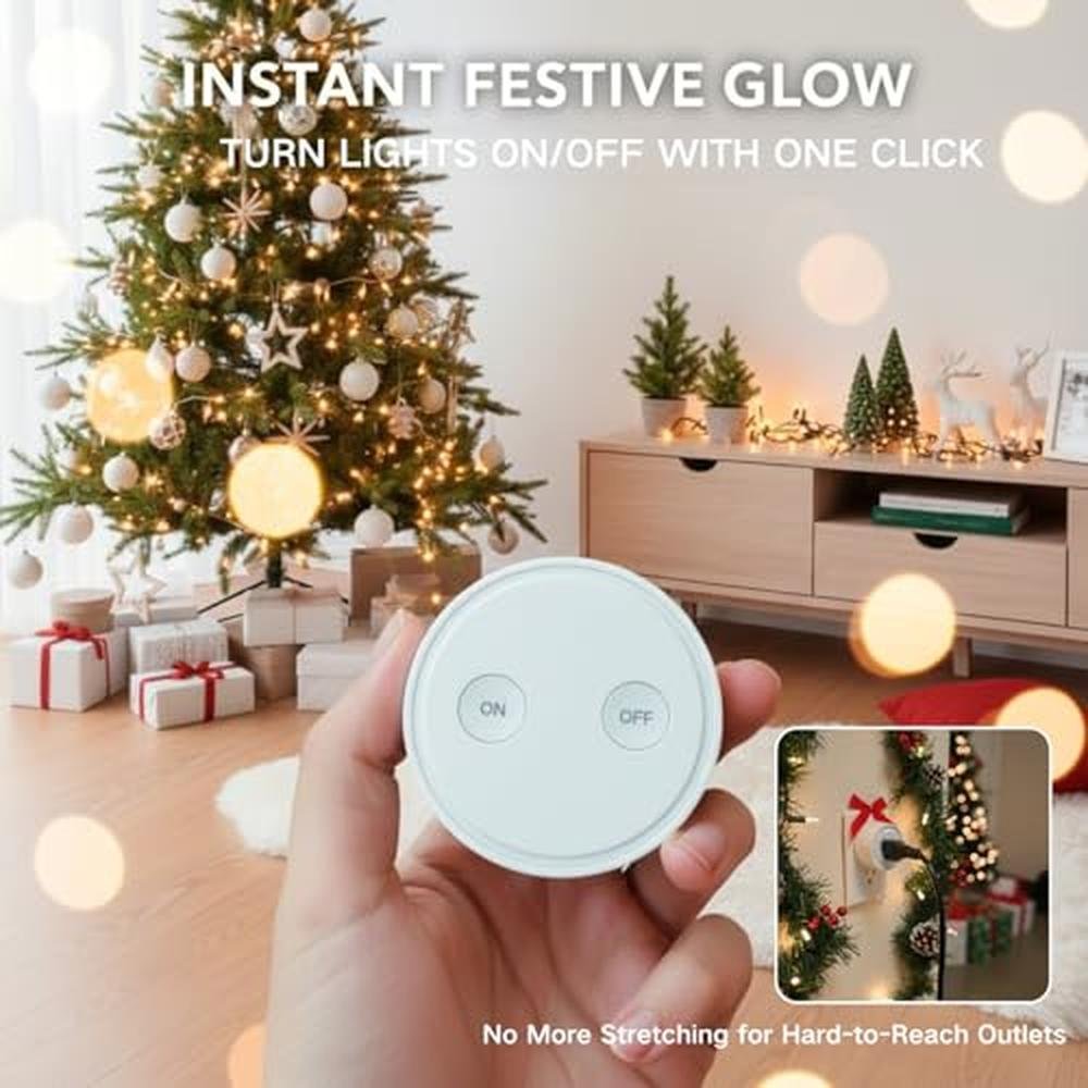 LoraTap Mini Remote Control Outlet Plug Adapter – Side View