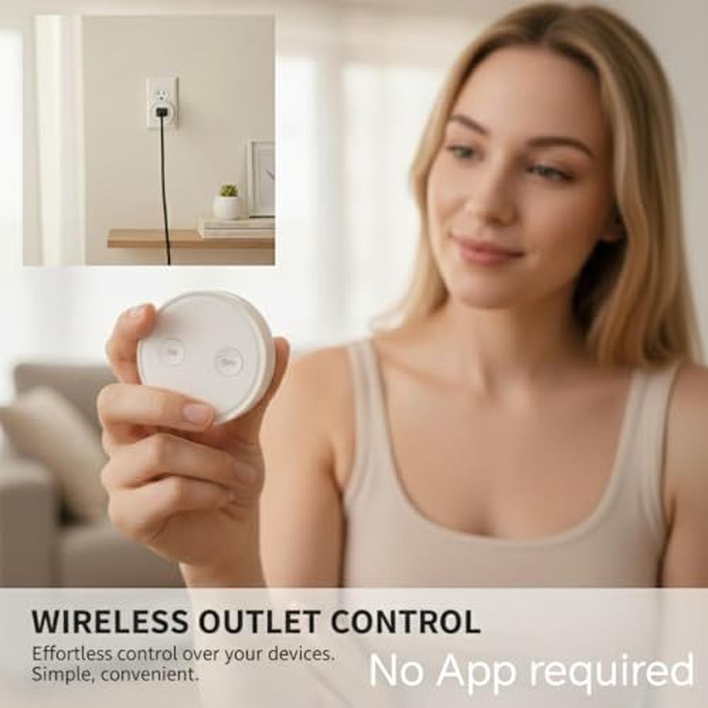 LoraTap Mini Remote Control Outlet Plug Adapter – Close-up Detail