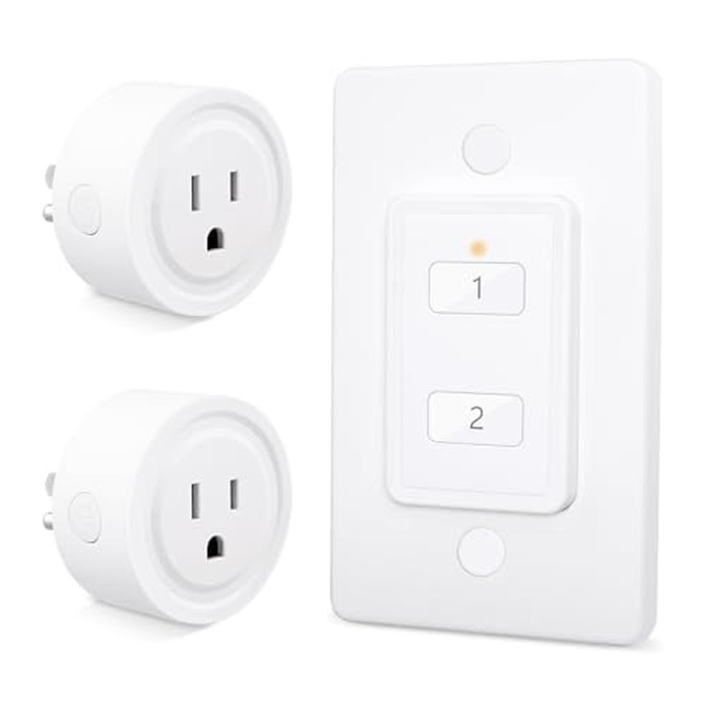 LoraTap Mini Wireless Remote Control Outlet Plug Adapter (2 – Front View