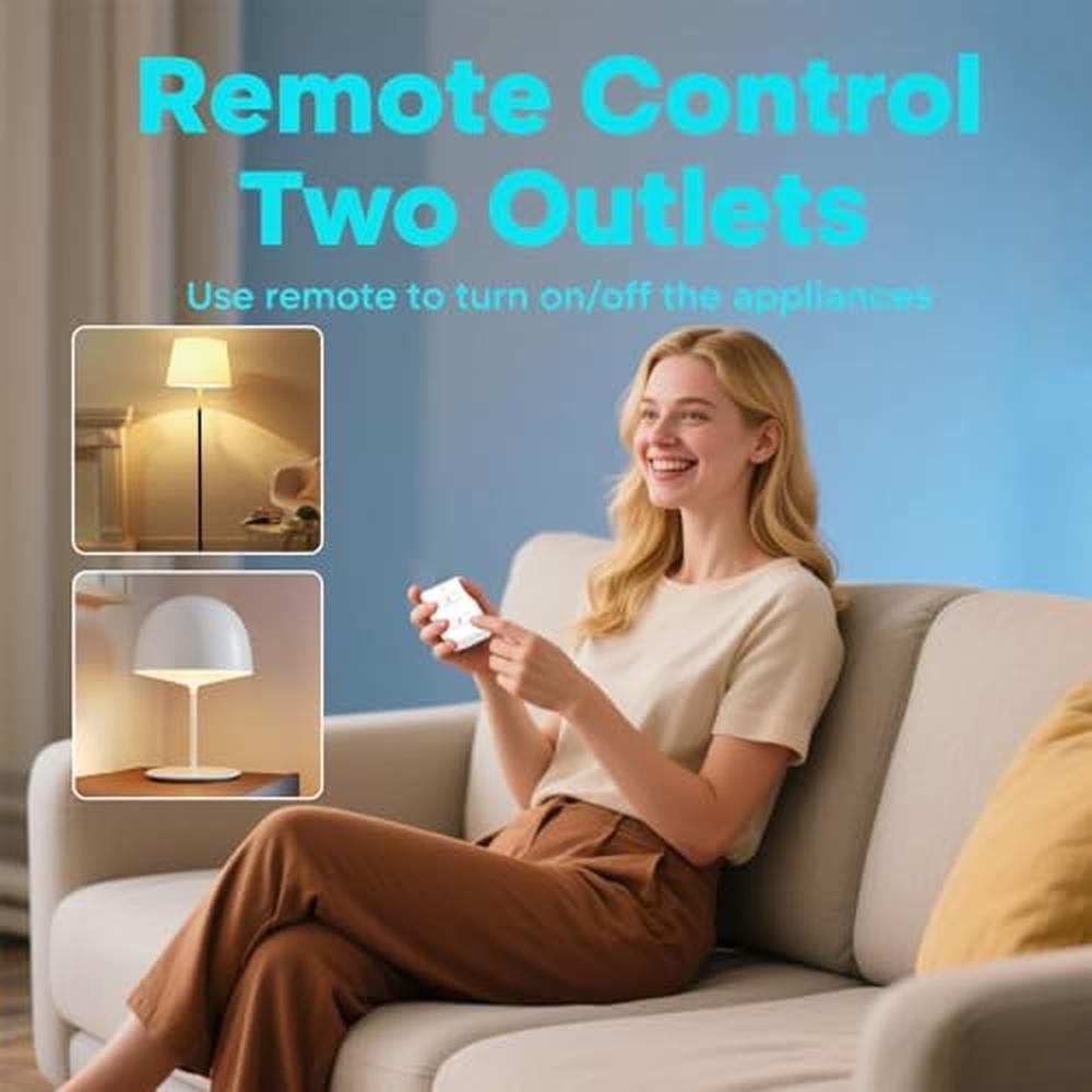 LoraTap Mini Wireless Remote Control Outlet Plug Adapter (2 – Close-up Detail