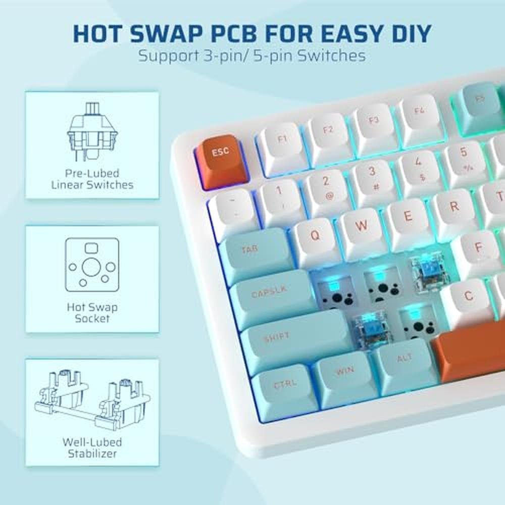 LTC Keyboard: Nimbleback NB832 Wireless 75% Gasket – In Use