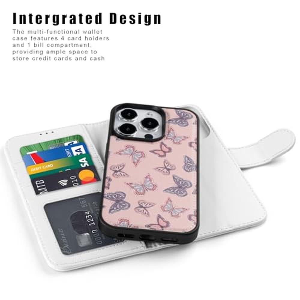 Case Lumarke: LUMARKE iPhone 16 Pro Wallet Case with Card – Side View