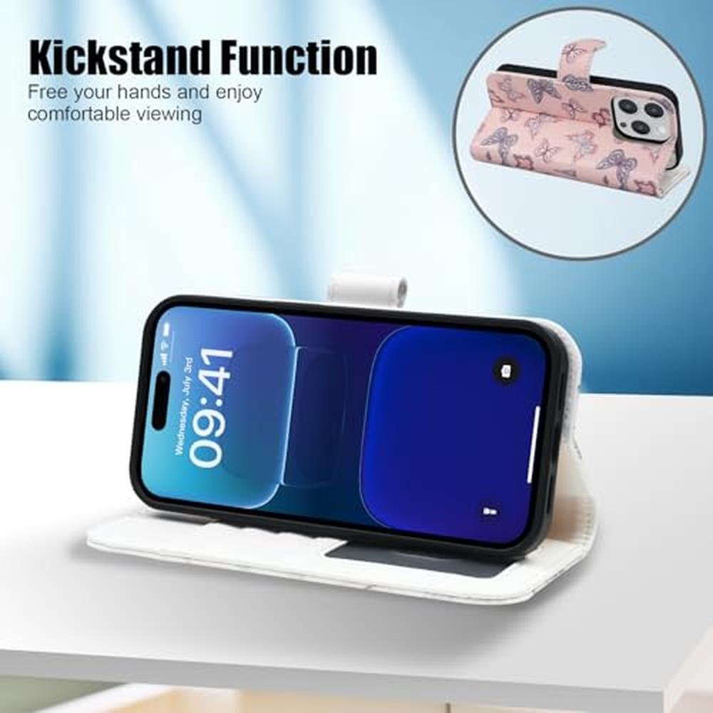 Case Lumarke: LUMARKE iPhone 16 Pro Wallet Case with Card – Close-up Detail