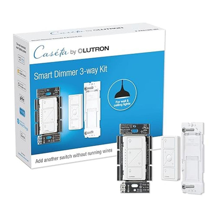 Lutron Caseta 3 Way Smart Dimmer Light Switch Kit – Front View