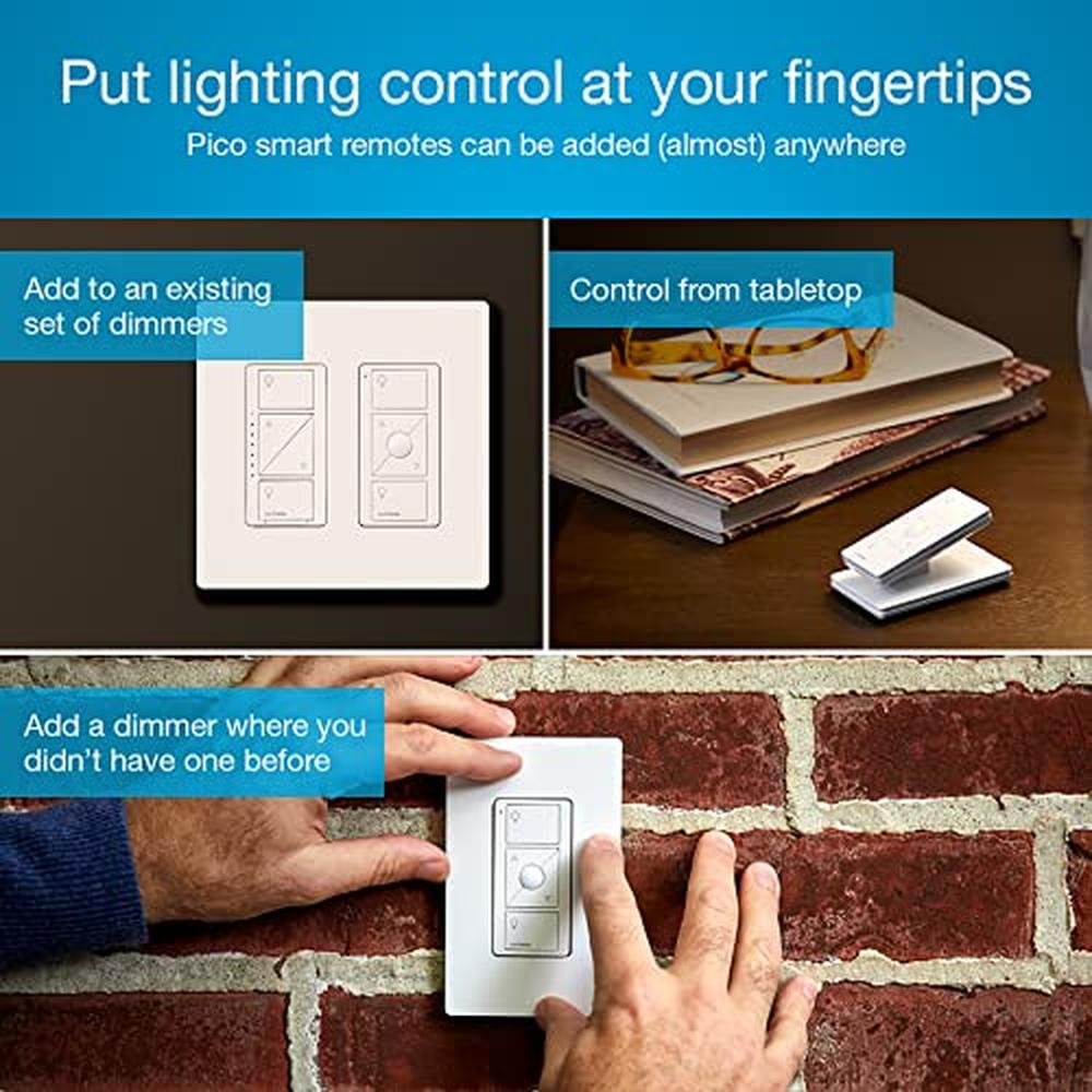 Lutron Caseta 3 Way Smart Dimmer Light Switch Kit – In Use