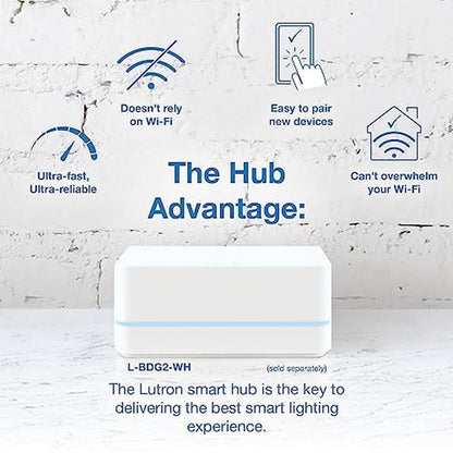 Lutron Diva Smart Dimmer Light Switch for Caseta Lighting – In Use