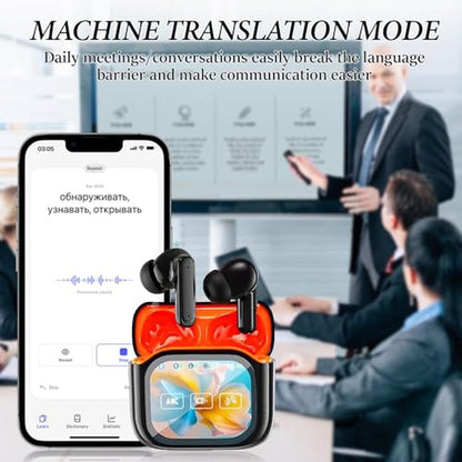 NE20 Earbuds: Lyercw NE20 Translation Earbuds – Side View