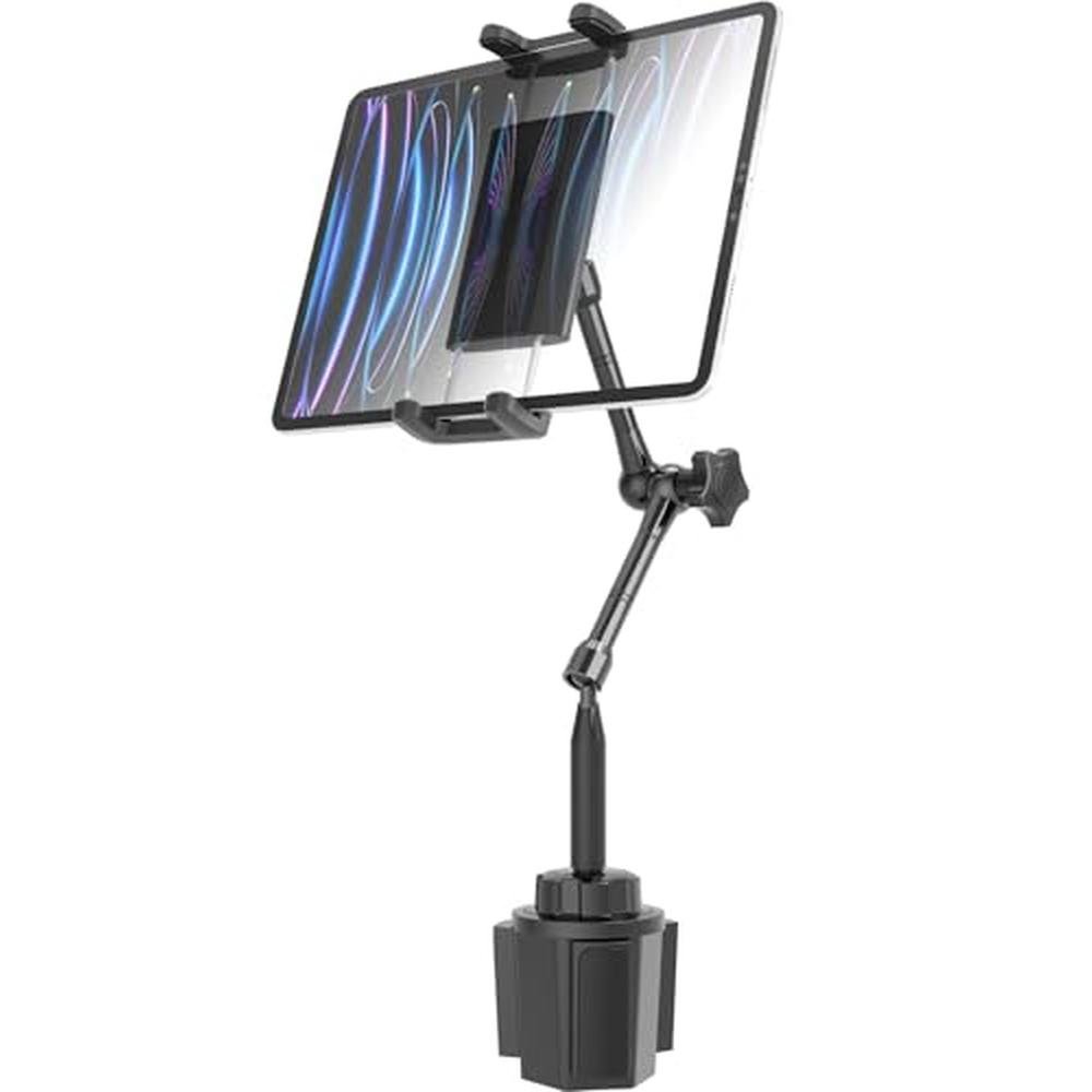 Cup Holder: LYFICCS Car Cup Holder Tablet Mount for 4.7-13 – Front View