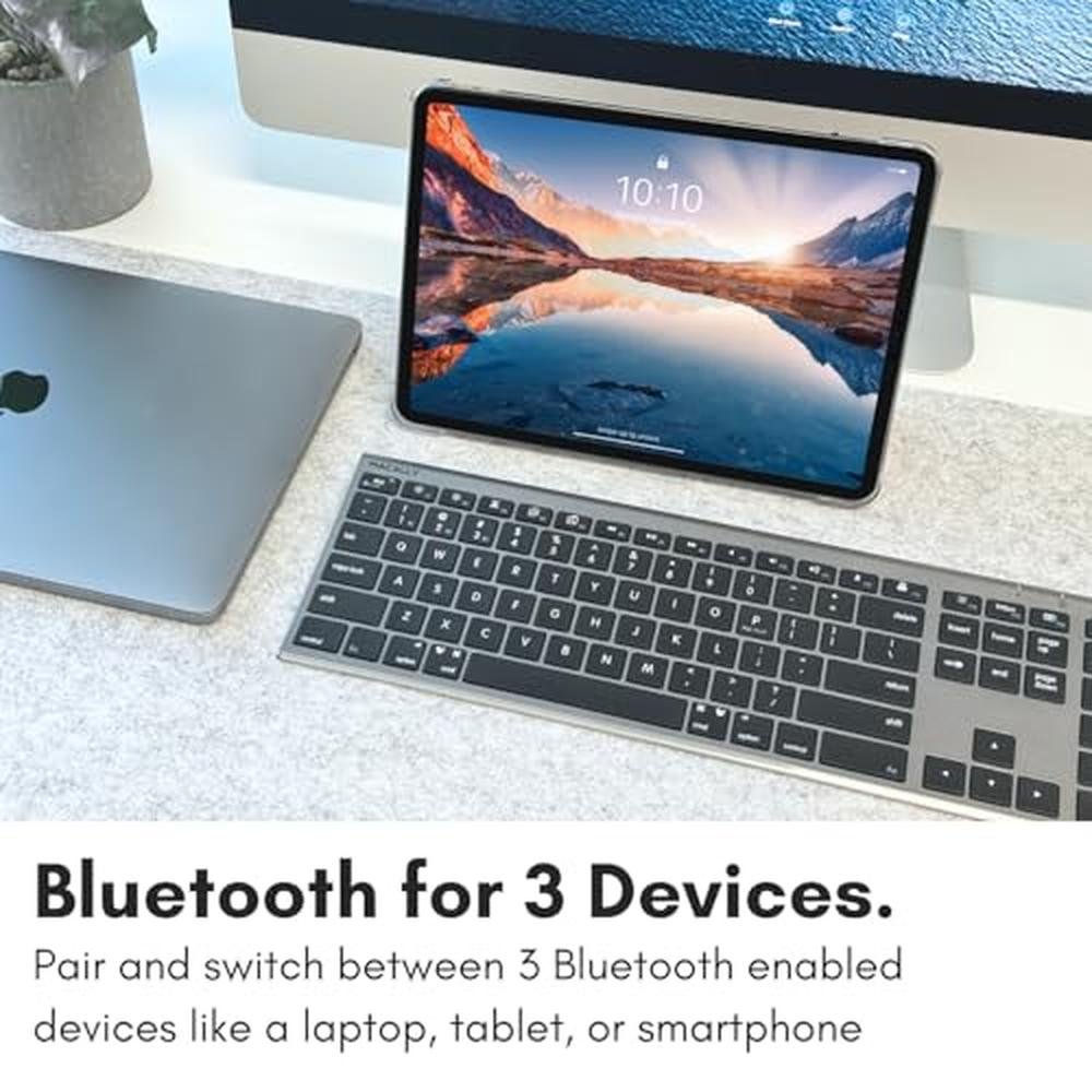Wireless Bluetooth Keyboard Macally – Close-up Detail