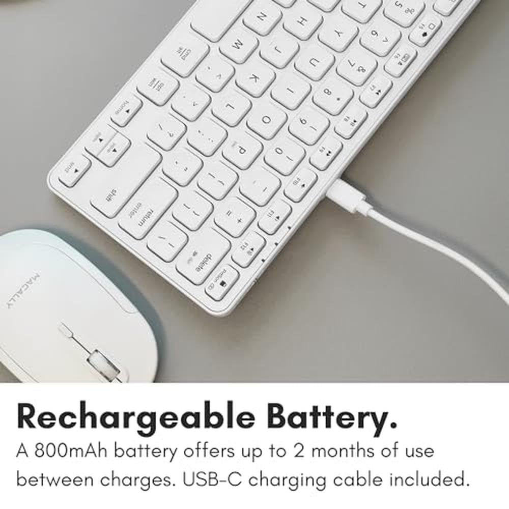 Wireless Bluetooth Keyboard for Mac – In Use
